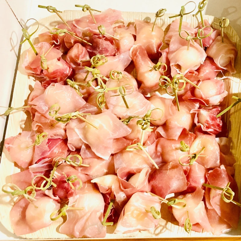 Schinken-Melonen Spieße