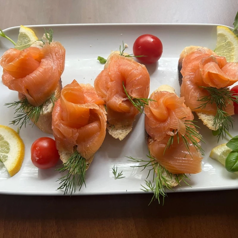 Canapés mit Lachs