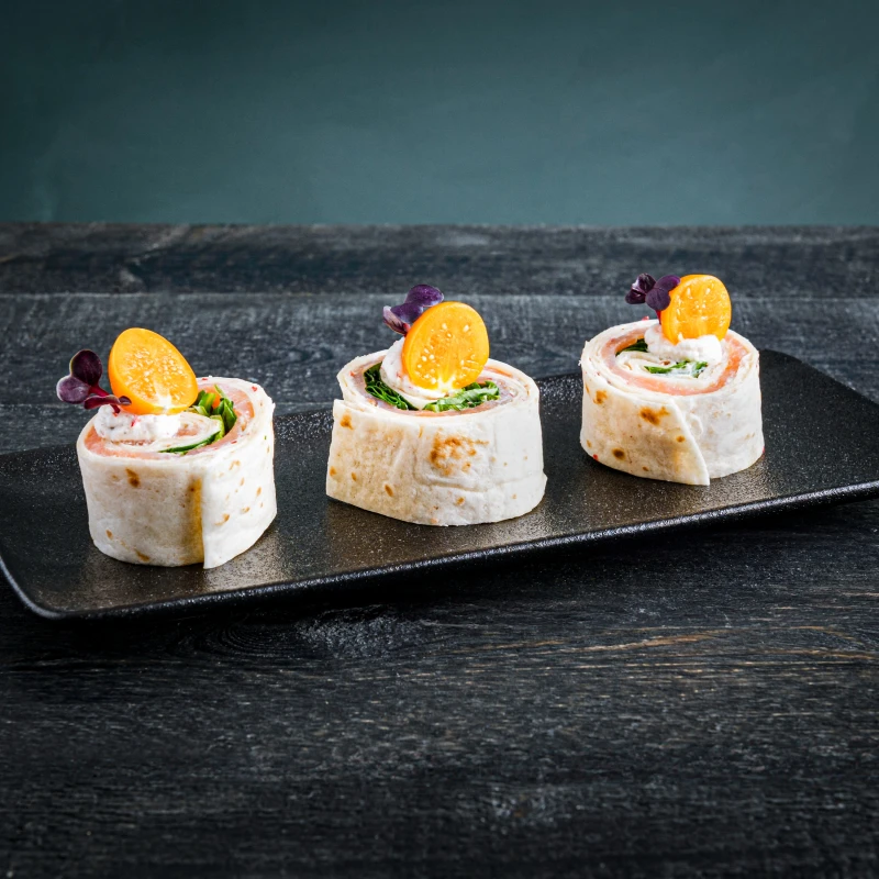 Weihnachtliches Fingerfood Fisch