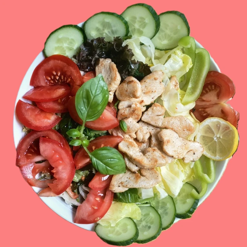 Salat mit Hühnerbrust