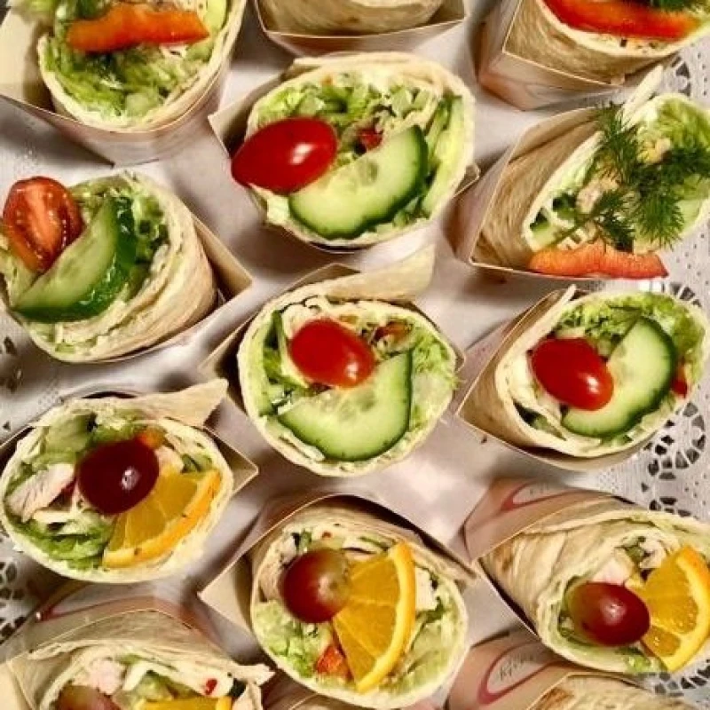 12 Wraps gemischt