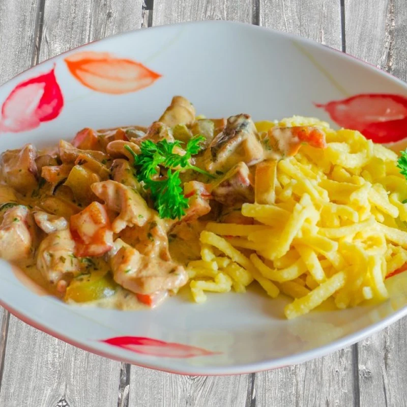 Putengeschnetzeltes mit Spätzle