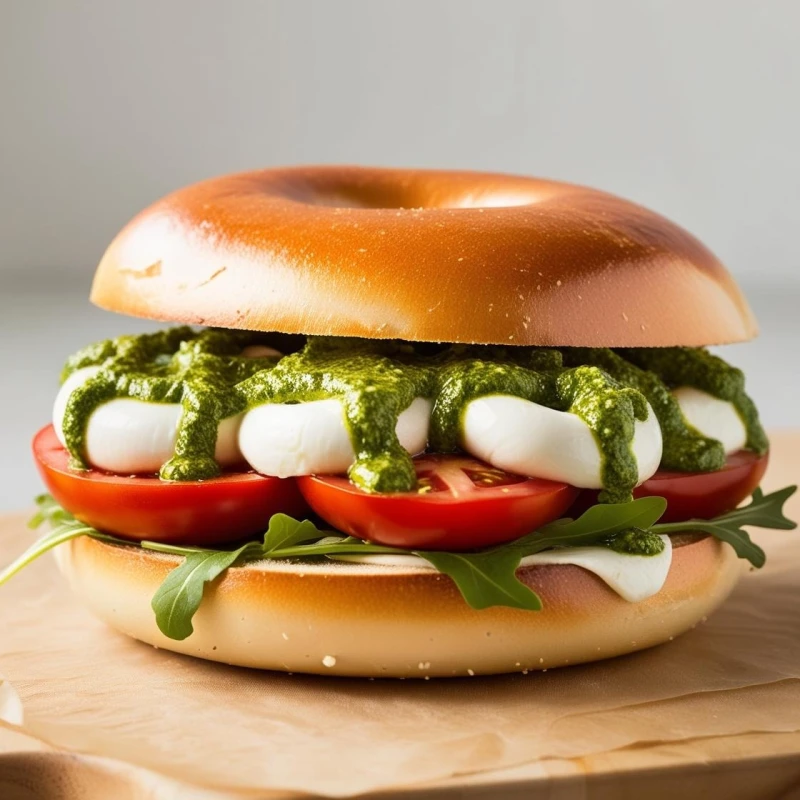 10er- Ziegenkäse-Bagel-Platte (vegetarisch)