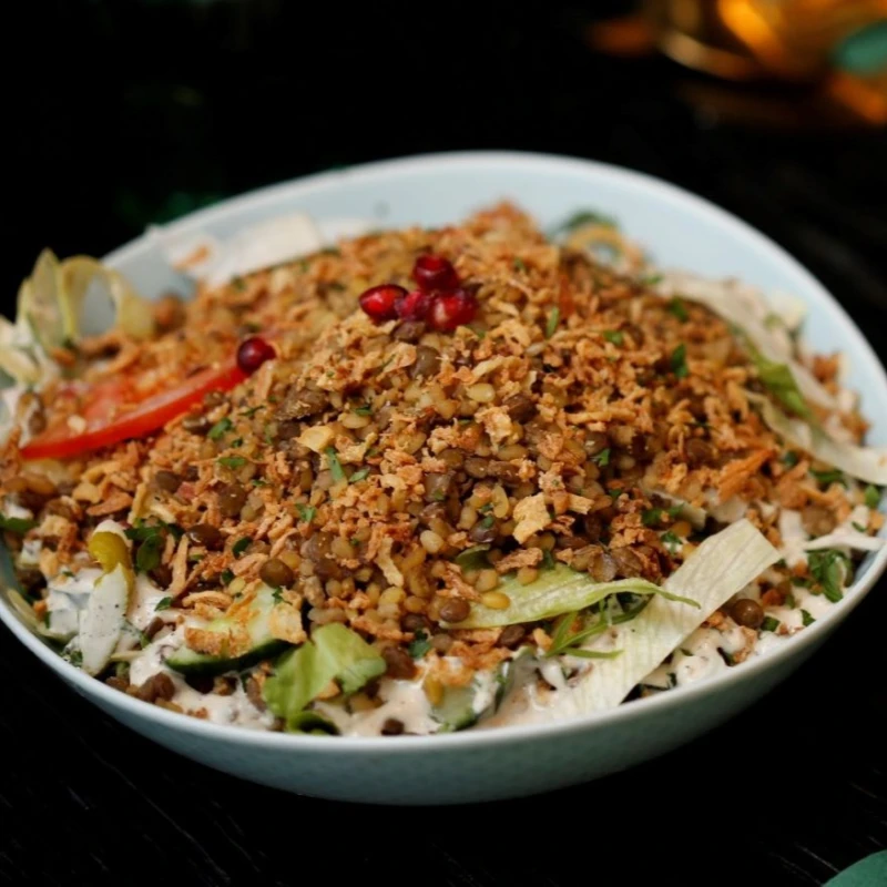 Mujadara Salat Schüssel