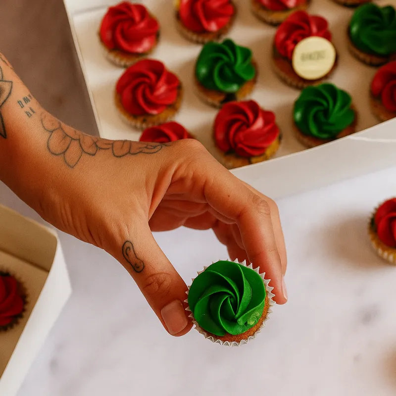 Christmas Mini Cupcakes