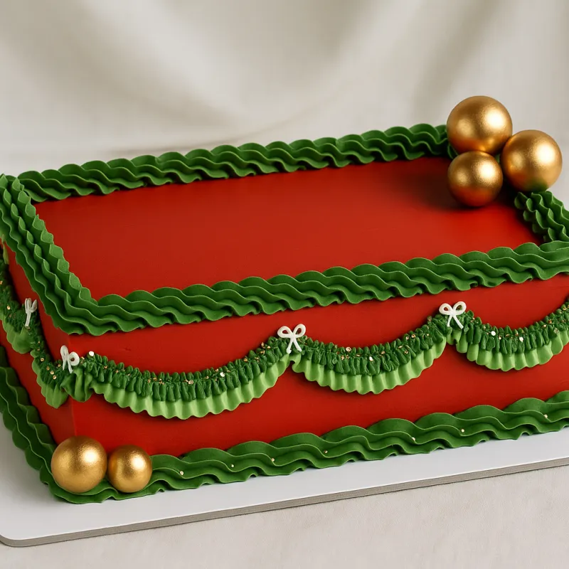 Christmas Sheet Cake 30-40 slices