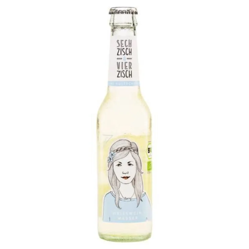 1 Kiste á 24 Flaschen Weißwein + Wasser Bio 0,275