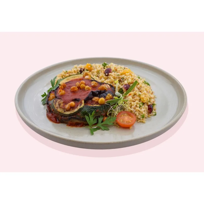 10er Auberginen- Kichererbsen Tajine | Gewürz- Bulgur