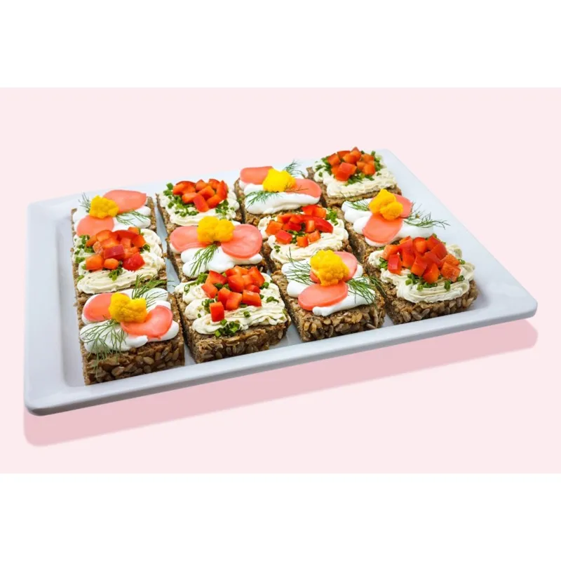 12er Smörrebröd Kräuterfrischkäse & Gemüse