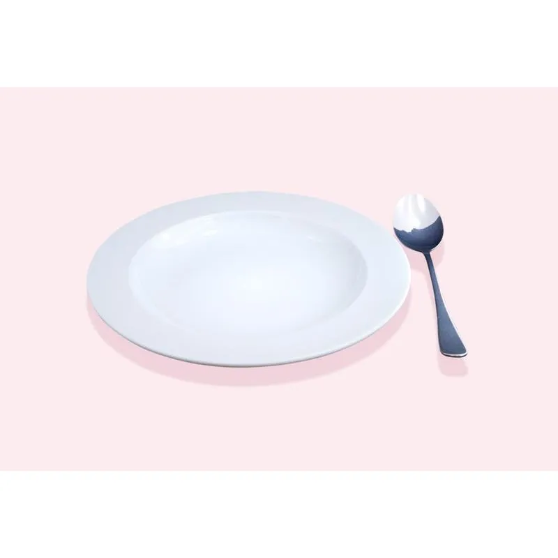 10 Suppenteller mit Löffel